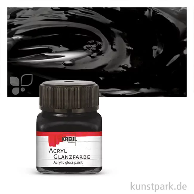 Artikelbild 1 des Artikels “KREUL Acryl Glanzfarbe 20 ml | Schwarz“