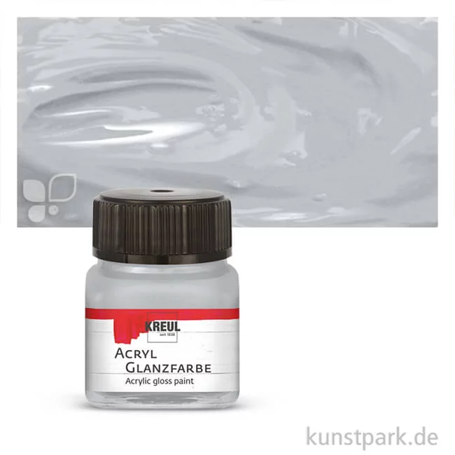 Artikelbild 1 des Artikels “KREUL Acryl Glanzfarbe 20 ml | Silber“