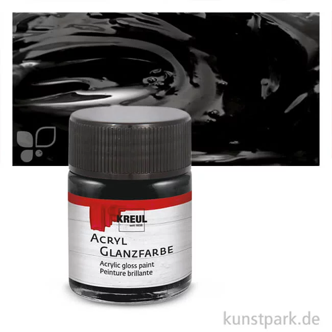 Artikelbild 1 des Artikels “KREUL Acryl Glanzfarbe 50 ml | Schwarz“