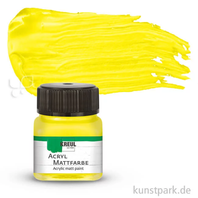 Artikelbild 1 des Artikels “KREUL Acryl Mattfarbe 20 ml | Gelb“