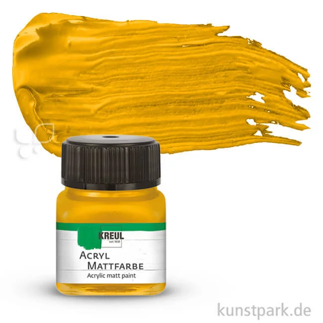 Artikelbild 1 des Artikels “KREUL Acryl Mattfarbe 20 ml | Goldgelb“