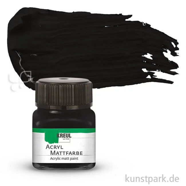 Artikelbild 1 des Artikels “KREUL Acryl Mattfarbe 20 ml | Schwarz“