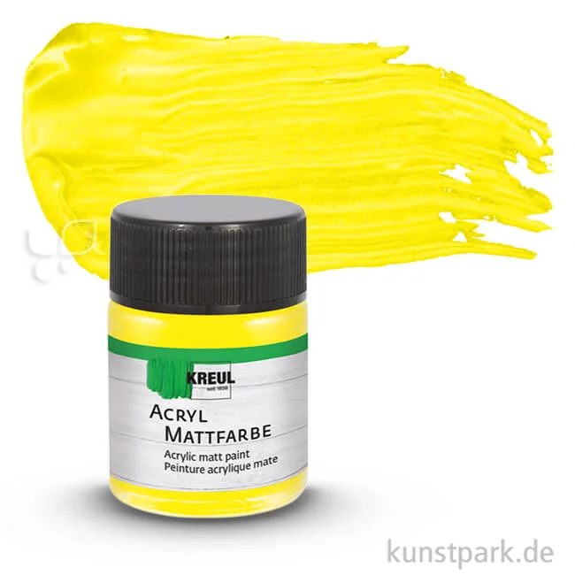 Artikelbild 1 des Artikels “KREUL Acryl Mattfarbe 50 ml | Gelb“