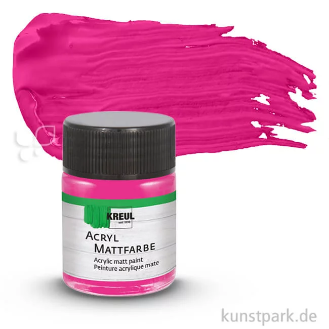 Artikelbild 1 des Artikels “KREUL Acryl Mattfarbe 50 ml | Pink“