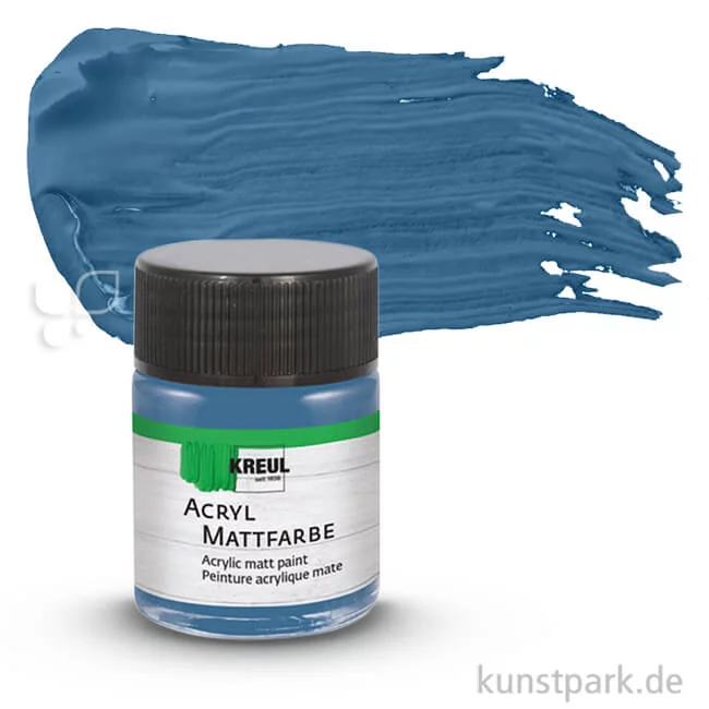 Artikelbild 1 des Artikels “KREUL Acryl Mattfarbe 50 ml | Stahlblau“