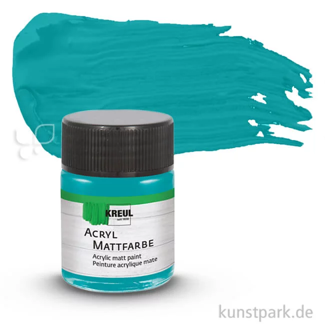 Artikelbild 1 des Artikels “KREUL Acryl Mattfarbe 50 ml | Türkis“