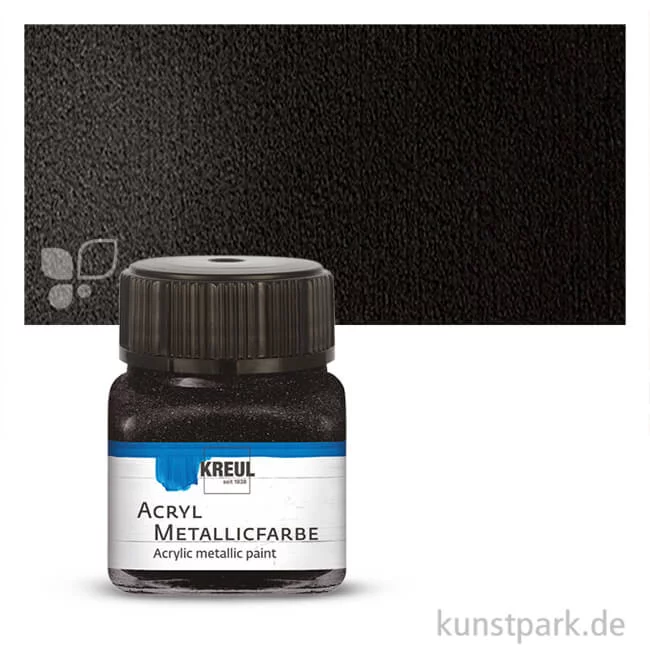 Artikelbild 1 des Artikels “KREUL Acryl Metallicfarbe 20 ml | Schwarz“