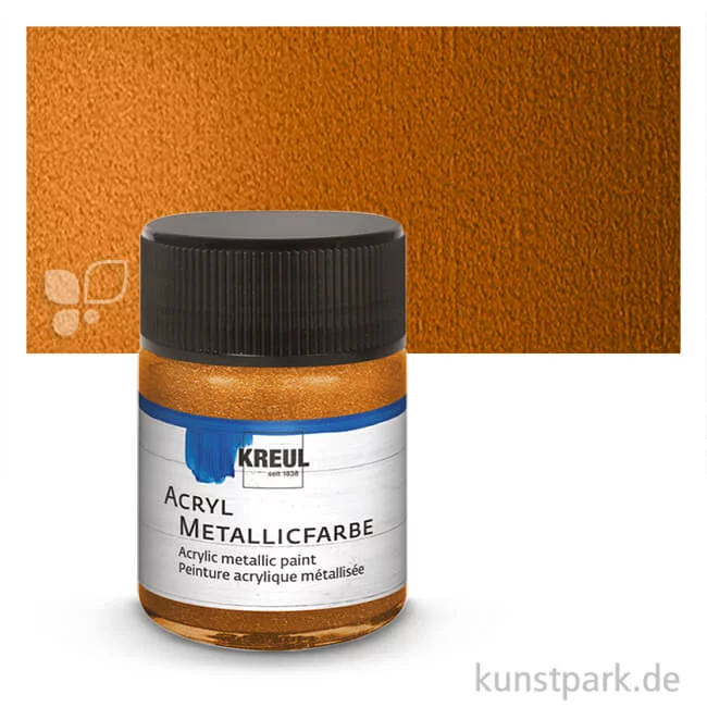 Artikelbild 1 des Artikels “KREUL Acryl Metallicfarbe 50 ml | Goldbronze“