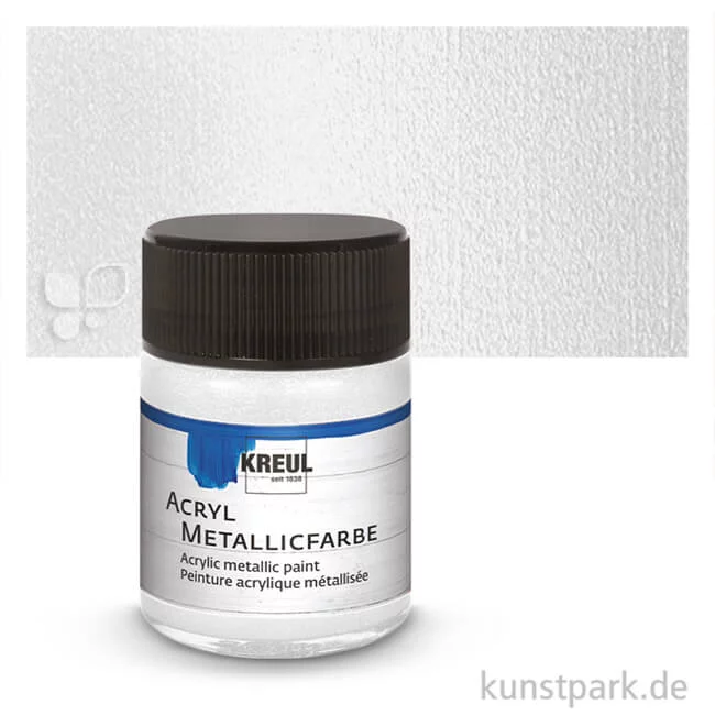 Artikelbild 1 des Artikels “KREUL Acryl Metallicfarbe 50 ml | Perlmutt-Weiss“