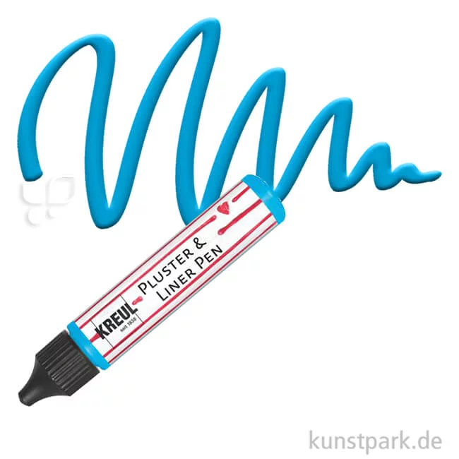 Artikelbild 1 des Artikels “KREUL Pluster & Liner Pen, 29 ml Stift | Himmelblau“