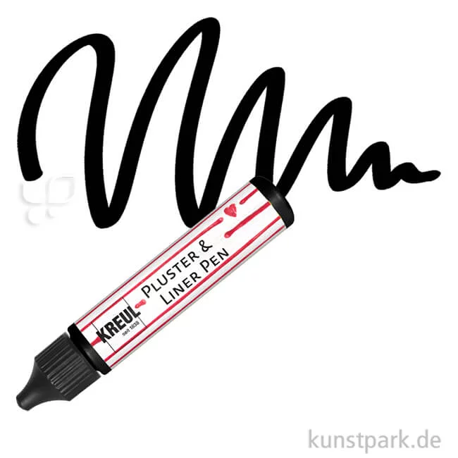 Artikelbild 1 des Artikels “KREUL Pluster & Liner Pen, 29 ml Stift | Schwarz“