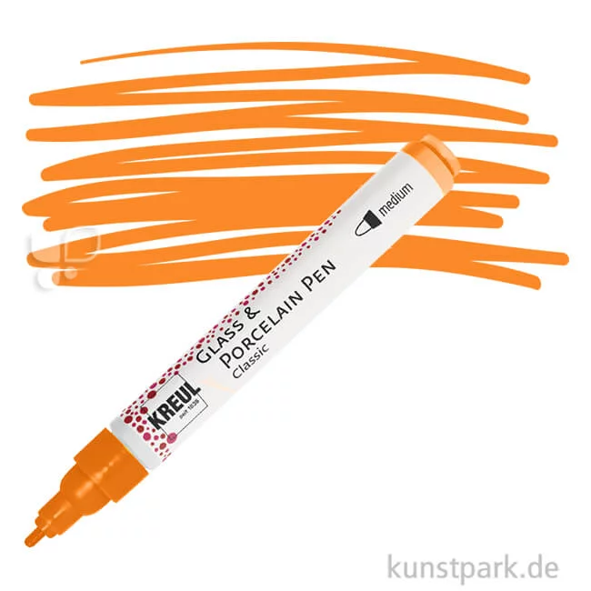 Artikelbild 1 des Artikels “KREUL Glass & Porcelain Pen Classic medium 2-4 mm | Orange“