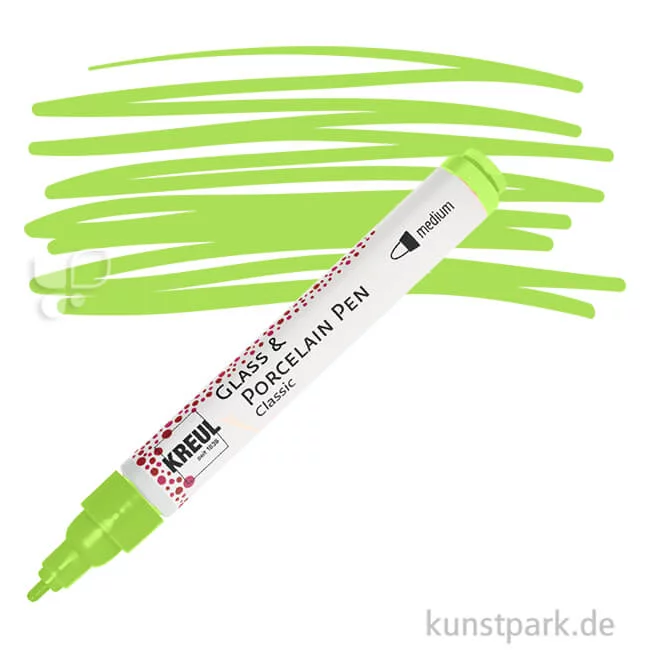 Artikelbild 1 des Artikels “KREUL Glass & Porcelain Pen Classic medium 2-4 mm | Reseda“