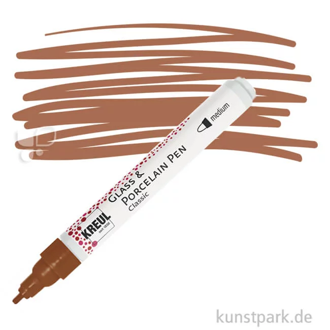 Artikelbild 1 des Artikels “KREUL Glass & Porcelain Pen Classic medium 2-4 mm | Cognac“