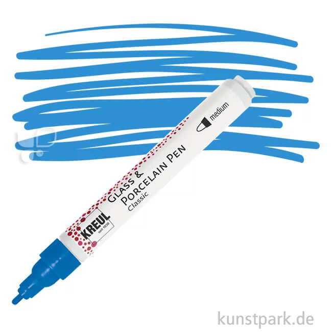 Artikelbild 1 des Artikels “KREUL Glass & Porcelain Pen Classic medium 2-4 mm | Lapisblau“