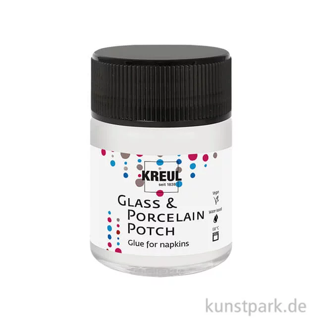 Artikelbild 1 des Artikels “KREUL Serviettenkleber Glass & Porcelain Potch 50 ml“
