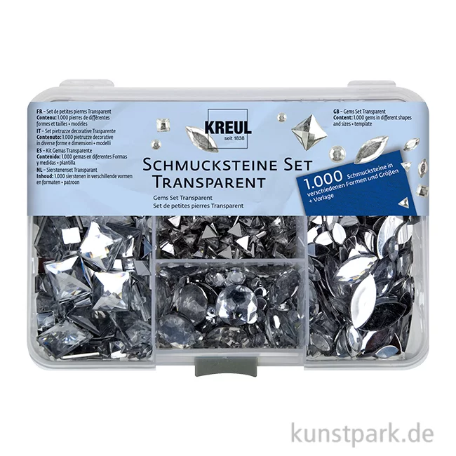Artikelbild 1 des Artikels “KREUL Schmucksteine Set - 1000 Teile, Transparent “
