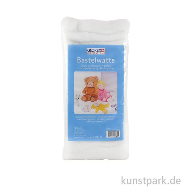 Artikelbild 1 des Artikels “Glorex Bastelwatte, Weiß, 100 % Polyester 250 g“