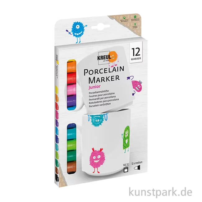 Artikelbild 1 des Artikels “KREUL Porcelain Marker Junior Set mit 12 Stiften “