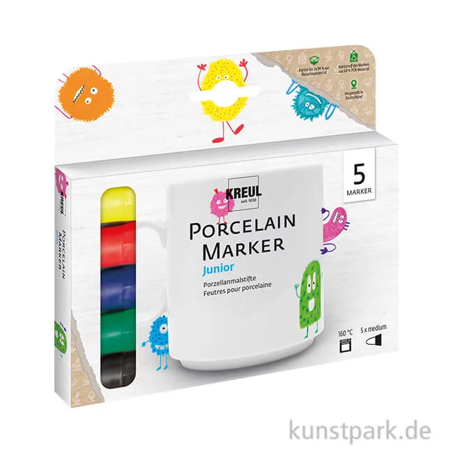 Artikelbild 1 des Artikels “KREUL Porcelain Marker Junior Set mit 5 Stiften “