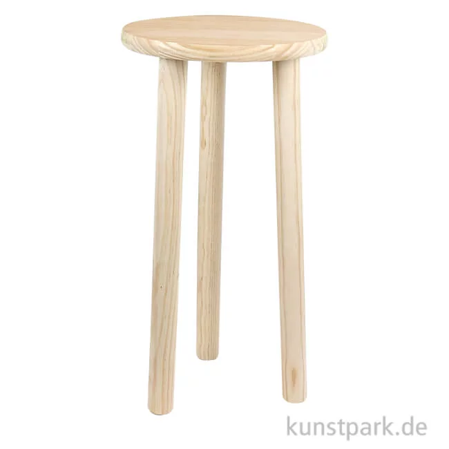 Artikelbild 1 des Artikels “Hocker aus hellem Holz, 50 cm “
