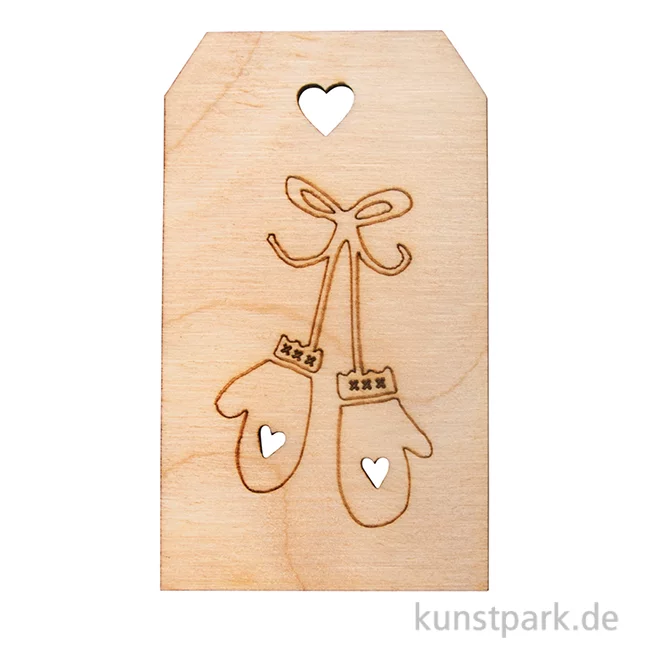 Artikelbild 1 des Artikels “Holz-Anhänger - Handschuhe, 4,8 x 8,2 cm “