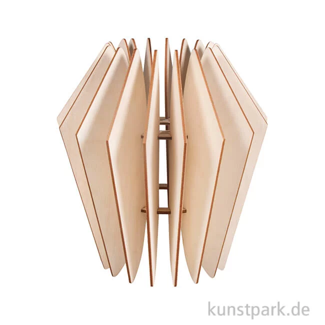 Artikelbild 1 des Artikels “Holz Lamellenlampe - Kopenhagen, 22 x 22 x 23,5 cm “