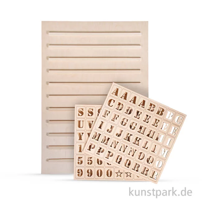 Artikelbild 1 des Artikels “Holz Letterboard - mit 96 Buchstaben “