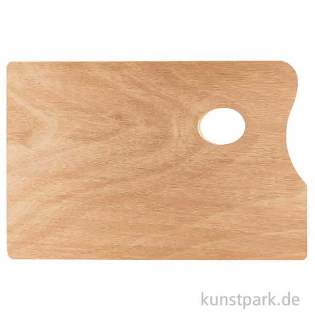 Artikelbild 1 des Artikels “Holz Malpalette Rechteckig, 20 x 30 cm “