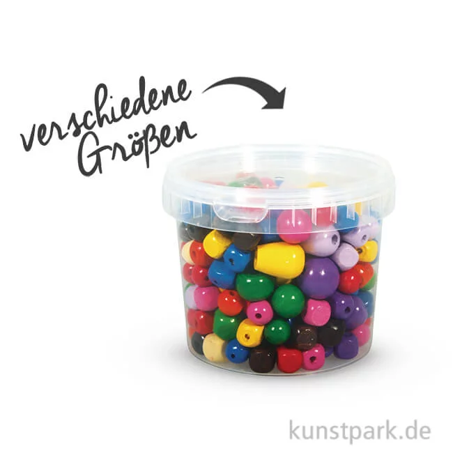Artikelbild 1 des Artikels “Holz-Perlen Mix bunt, 16-25 mm “