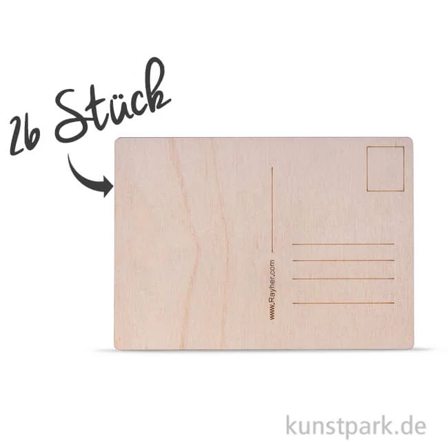 Artikelbild 1 des Artikels “Holz Postkarte - 26 Stück “