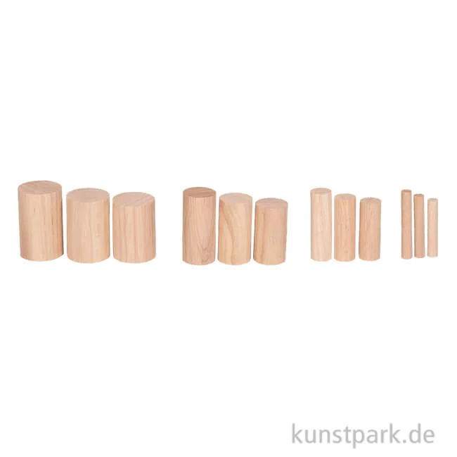 Artikelbild 1 des Artikels “Holz Rundstäbe Set, Natur, Durchmesser 1-4 cm, 5,5-6,5 cm, 99 Stück “