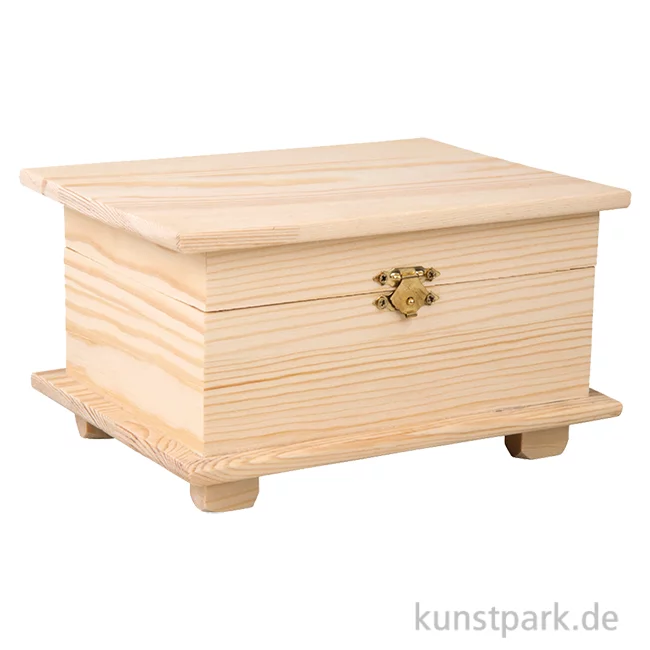 Artikelbild 1 des Artikels “Holz Schatulle, Natur, 10,5 x 19 x 13,5 cm “