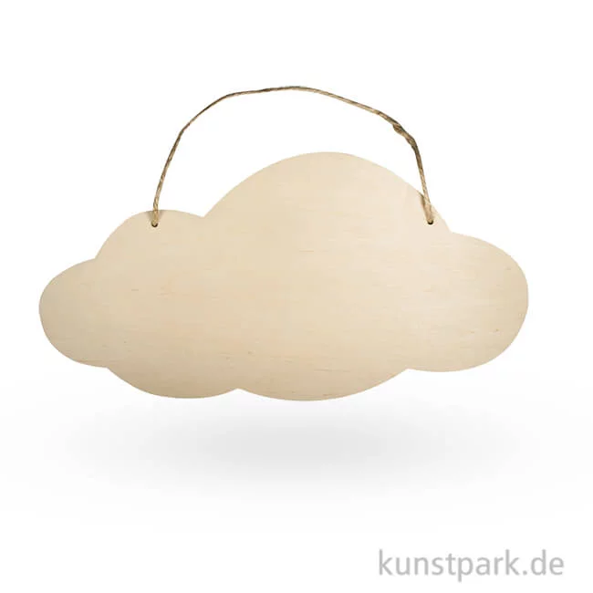Artikelbild 1 des Artikels “Holz Schild mit Jutegarn - Wolke “