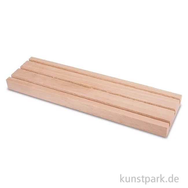 Artikelbild 1 des Artikels “Holz Setzleiste mit 3 Rillen,18x3,5 cm “
