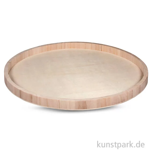 Artikelbild 1 des Artikels “Holz-Tablett rund, 40 cm “