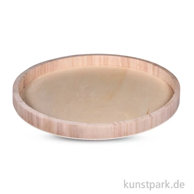 Artikelbild 1 des Artikels “Holz-Tablett rund, 30 cm “