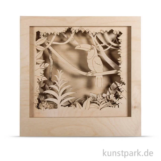 Artikelbild 1 des Artikels “Holzbausatz 3D-Motivrahmen - Tukan “
