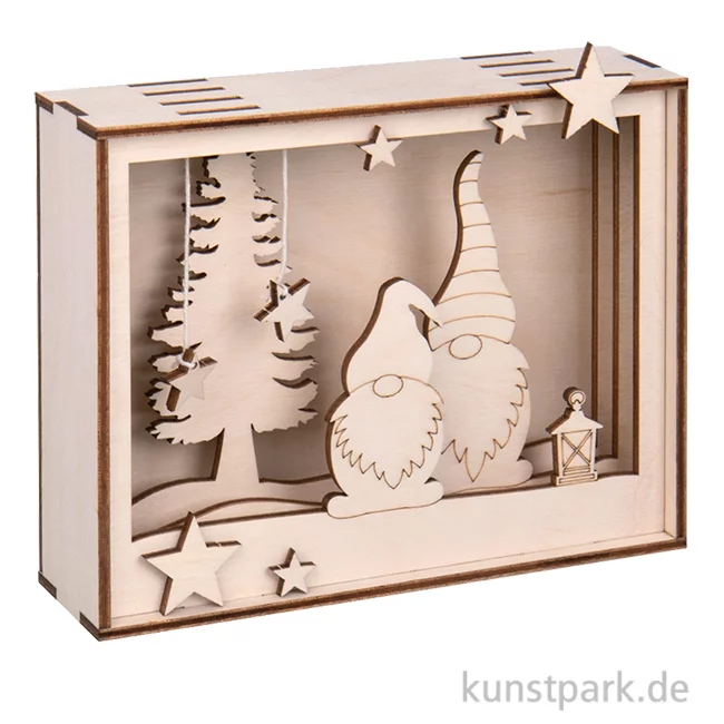Artikelbild 1 des Artikels “Holzbausatz Motivrahmen - Wichtel, 16-teilig, 15,5 x 3,8 x 12,5 cm “