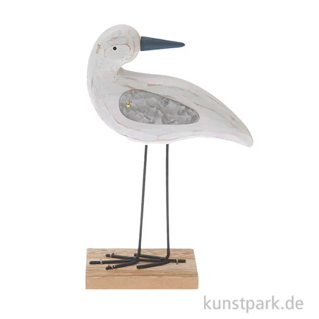 Artikelbild 1 des Artikels “Holzdeko Möwe Aufsteller mit Metall-Flügeln, Weiß, 21 x 17 x 5 cm “