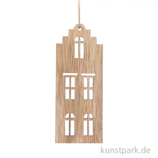 Artikelbild 1 des Artikels “Holzhänger Haus 1, Groß, 15 x 6 cm “