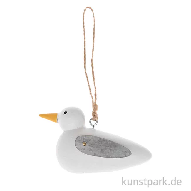 Artikelbild 1 des Artikels “Holzhänger Möwe mit Metall-Flügel, Klein, Weiß, 9 x 4,5 x 4 cm “
