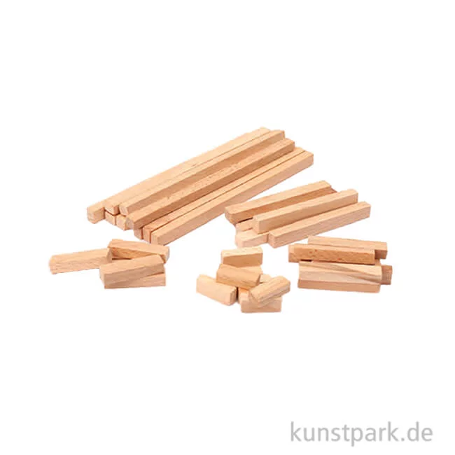 Artikelbild 1 des Artikels “Holzklötzchen Set mit 200 Holzstäbchen in verschiedenen Längen, 600g “