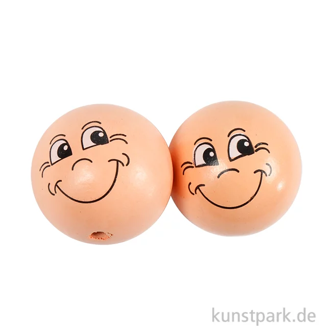 Artikelbild 1 des Artikels “Holzkugeln mit Gesicht, 30 mm Durchmesser, 10 Stück “