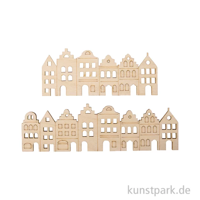 Artikelbild 1 des Artikels “Holzleiste Nordic Häuser, Natur, 10,2 x 4,2 + 13,8 x 4,2 cm, 2 Stück “