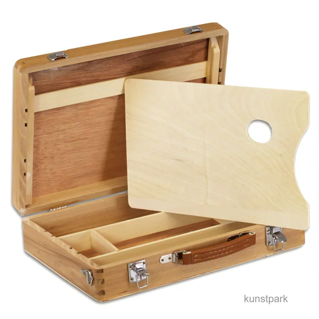 Artikelbild 1 des Artikels “Holzmalkoffer mit Metallschließen, klein “