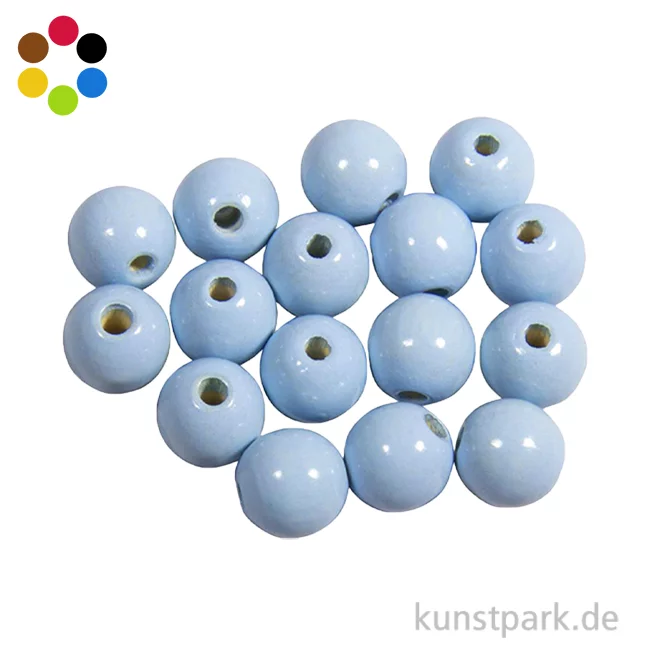 Artikelbild 1 des Artikels “Holzperlen Farbig, Poliert, Durchmesser 10 mm, 52 Stück “
