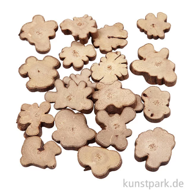 Artikelbild 1 des Artikels “Holzscheiben-Mix, Größe 15-40 mm, 230 g “