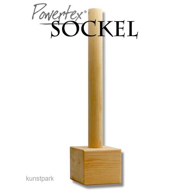 Artikelbild 1 des Artikels “Holzsockel Größe 7 x 7 cm mit Holzstab Höhe 30 cm “