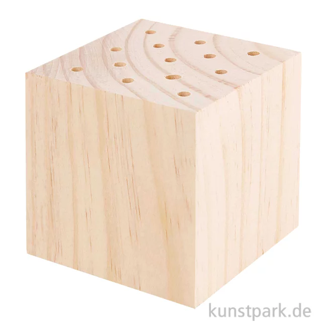 Artikelbild 1 des Artikels “Holzständer für Trockenblumen Natur, Größe 8 x 8 x 8 cm “